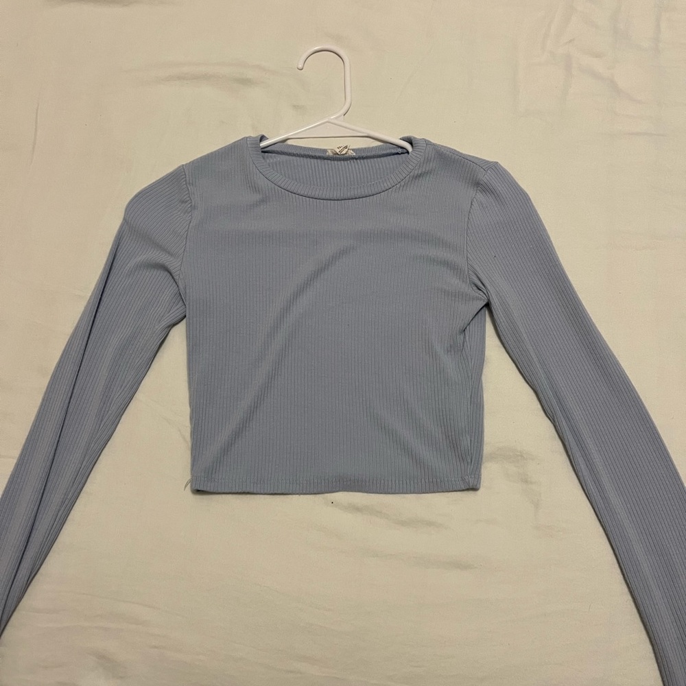 garage long sleeve blue t-shirt
